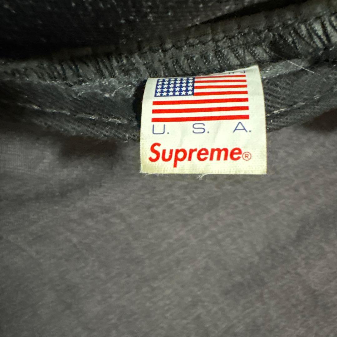 Supreme ネイビーキャップ ハリスツイード