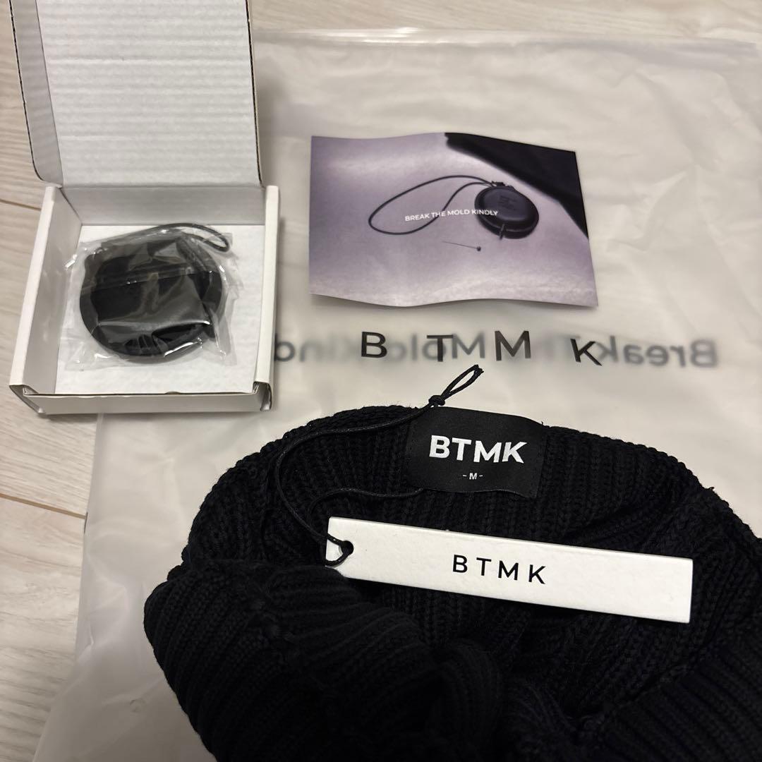 トップス BTMK HIGH NECK KNIT washed HN99