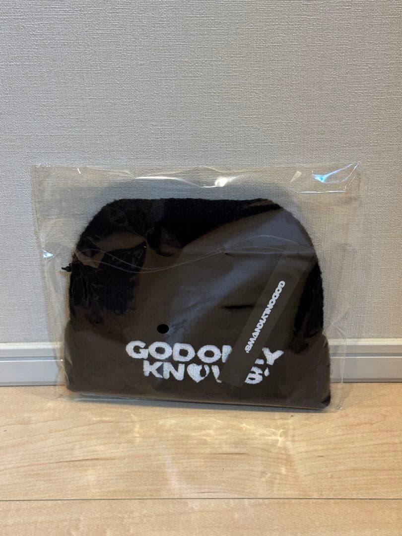 s*o様 GOD ONLY KNOWS 岩田剛典　ニット帽　黒　ビーニー　ブラッ