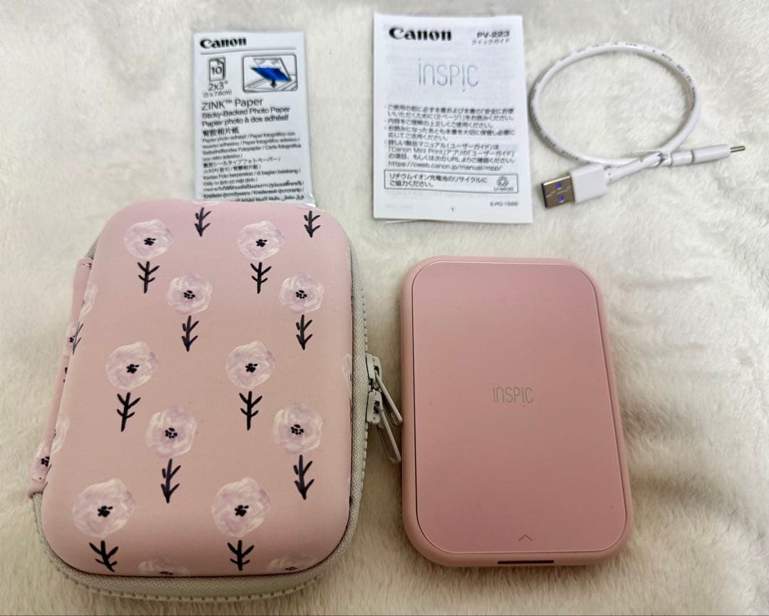 Canon iNSPiC PV-223 ピンク　ケース付き　美品
