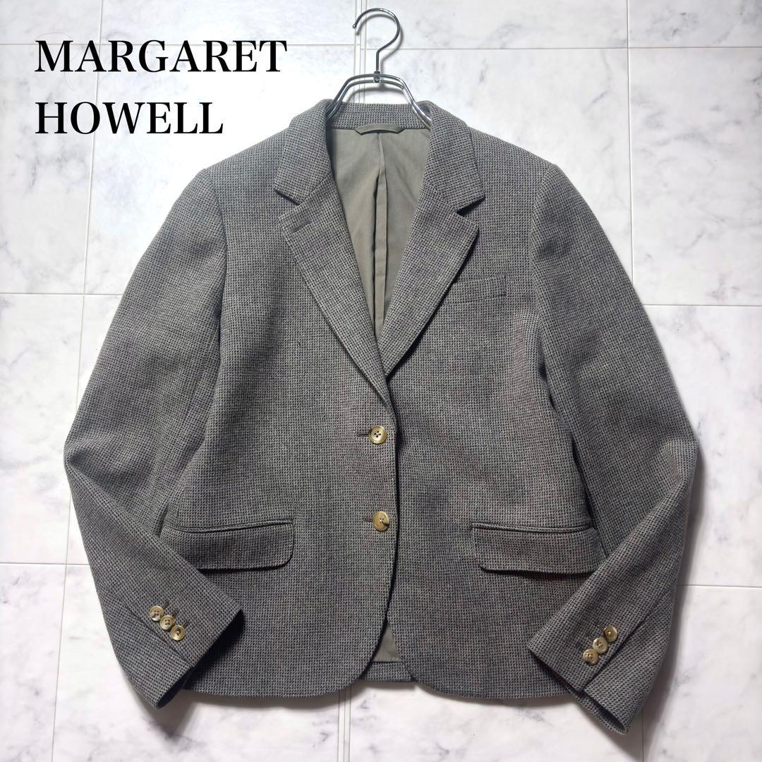 美品✨マーガレットハウエル ウール100% テーラードジャケット バーズアイ L