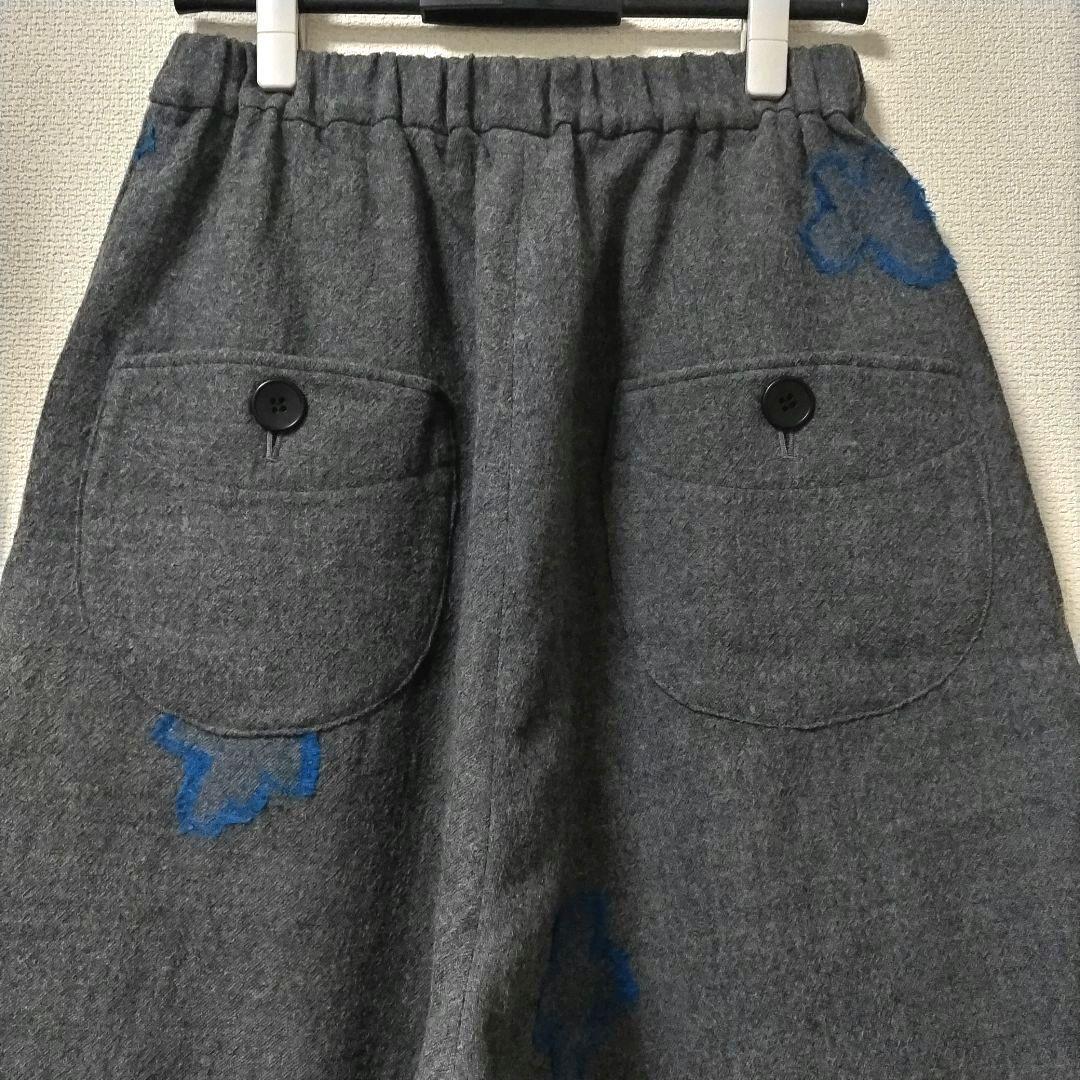 CRESCENT　ワイドパンツ　ウール　ジャガード織り