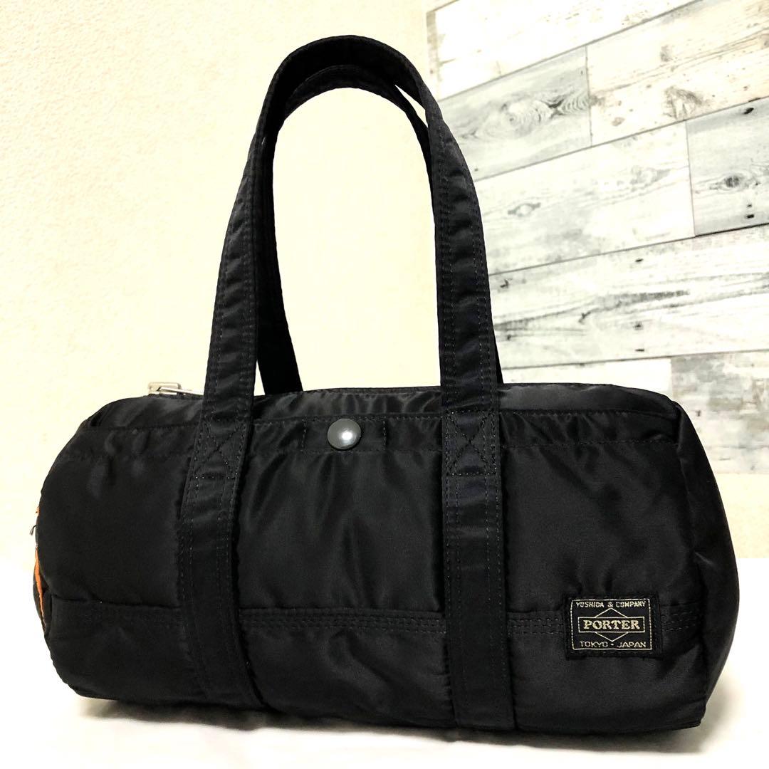 未使用級✨ポーター タンカー ミニダッフルS ハンドバッグ ドラムバック 黒
