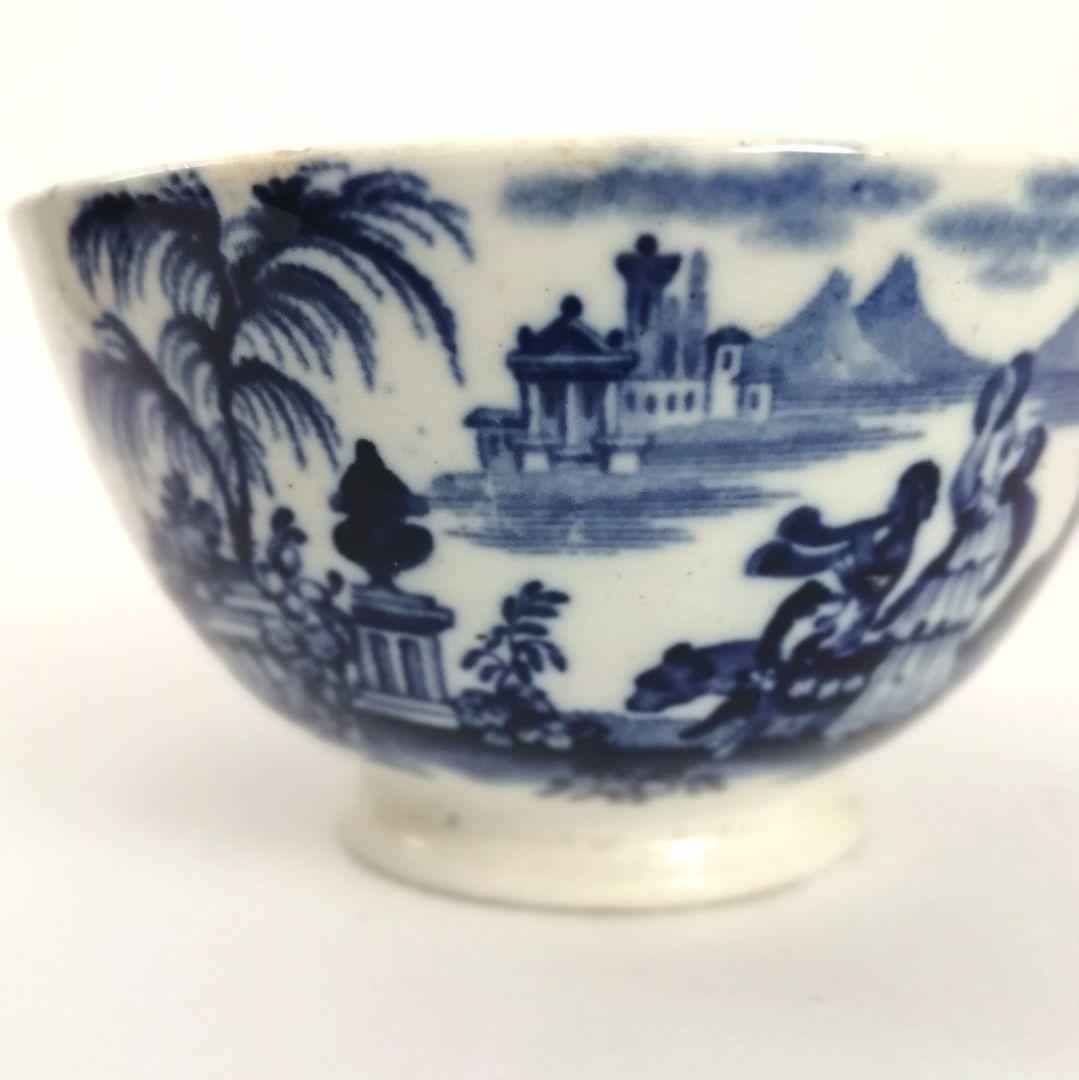 阿蘭陀焼 デルフト ペトルス・レグー窯 銅版転写 煎茶碗 アンティーク