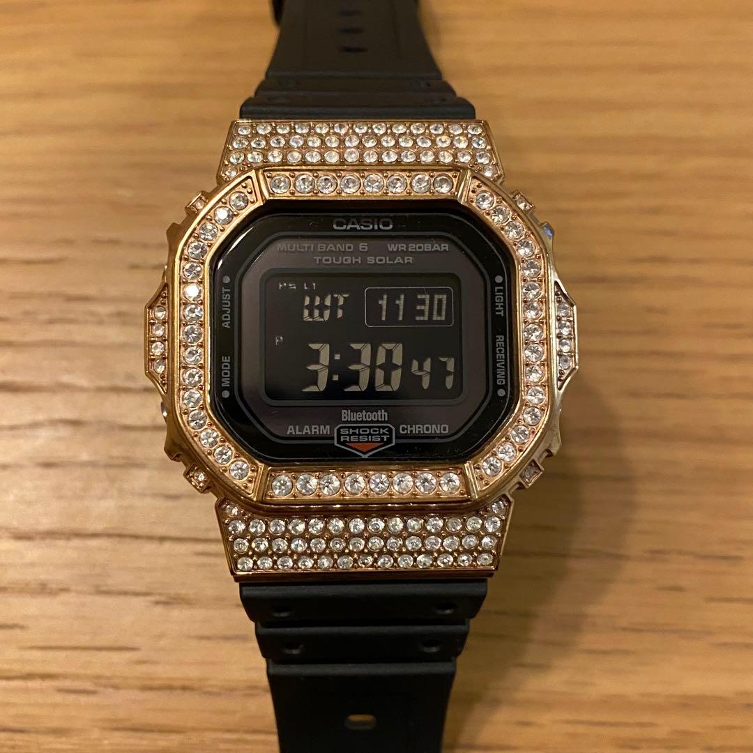 ケ*ン様 希少　カシオ　G-SHOCK GW-B5600 廃盤ダイヤモンドベゼル