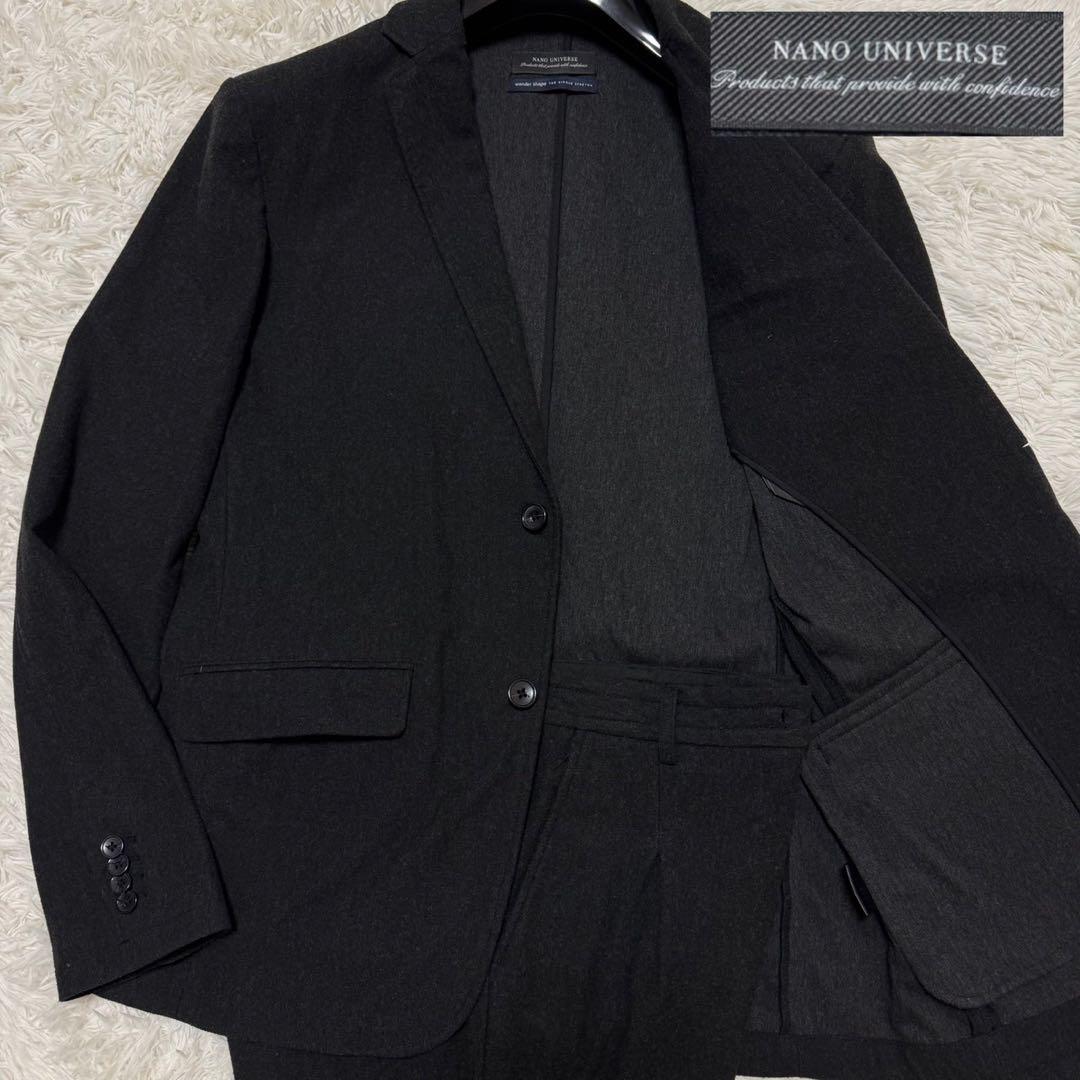 ✨極美品/ XL✨ナノユニバース トラベルスーツ ストレッチ ダークグレー