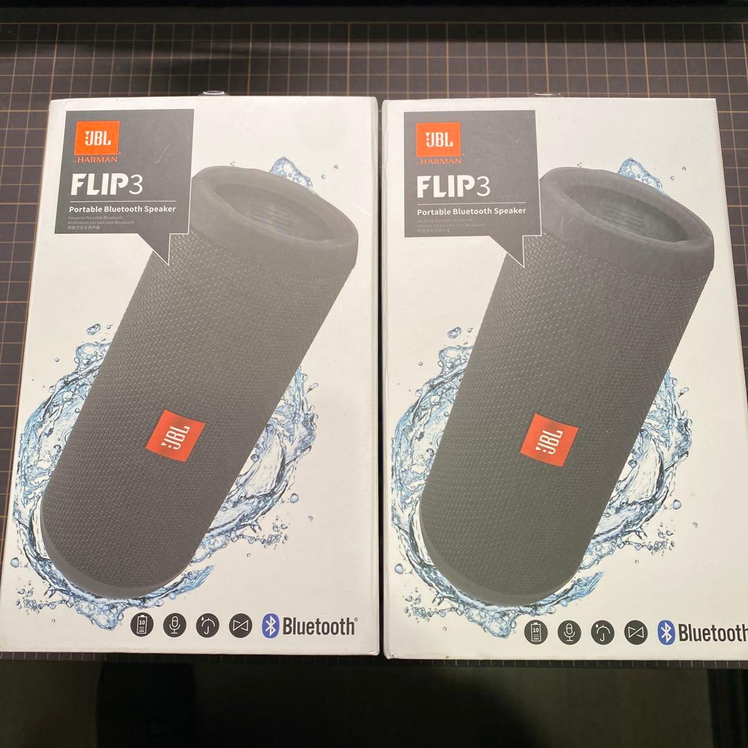 【美品】JBL FLIP3 ワイヤレススピーカー ブラック2個セット