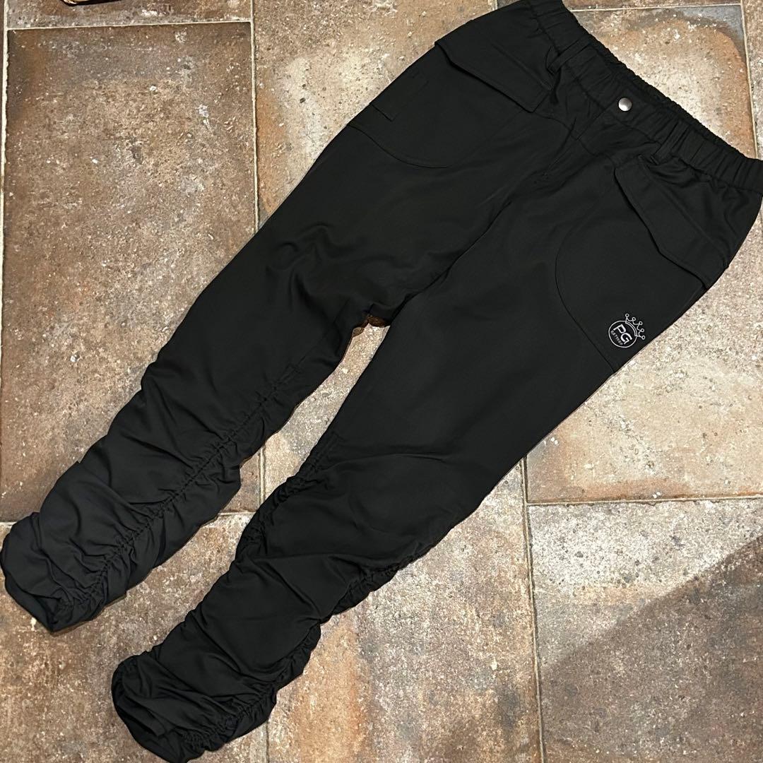 PEARLY GATES 蓄熱 ロゴ プリント　パンツ　ストレッチ　サイズ1