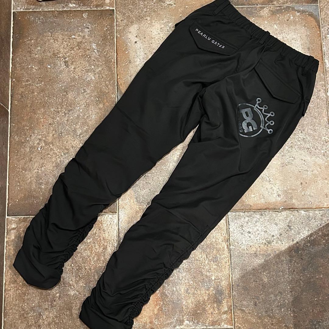 PEARLY GATES 蓄熱 ロゴ プリント　パンツ　ストレッチ　サイズ1