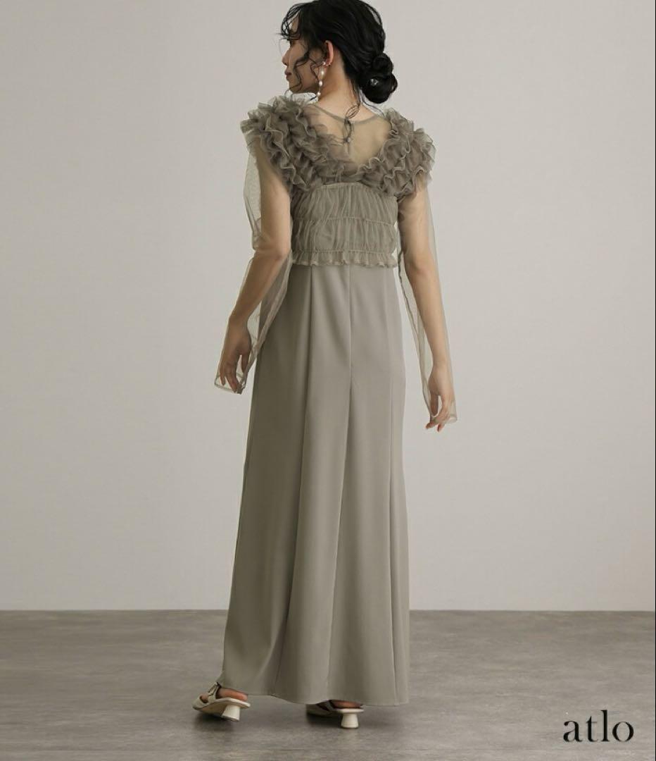 【美品】プールヴー フリルボレロ 3点セット パーティードレス M ブラック