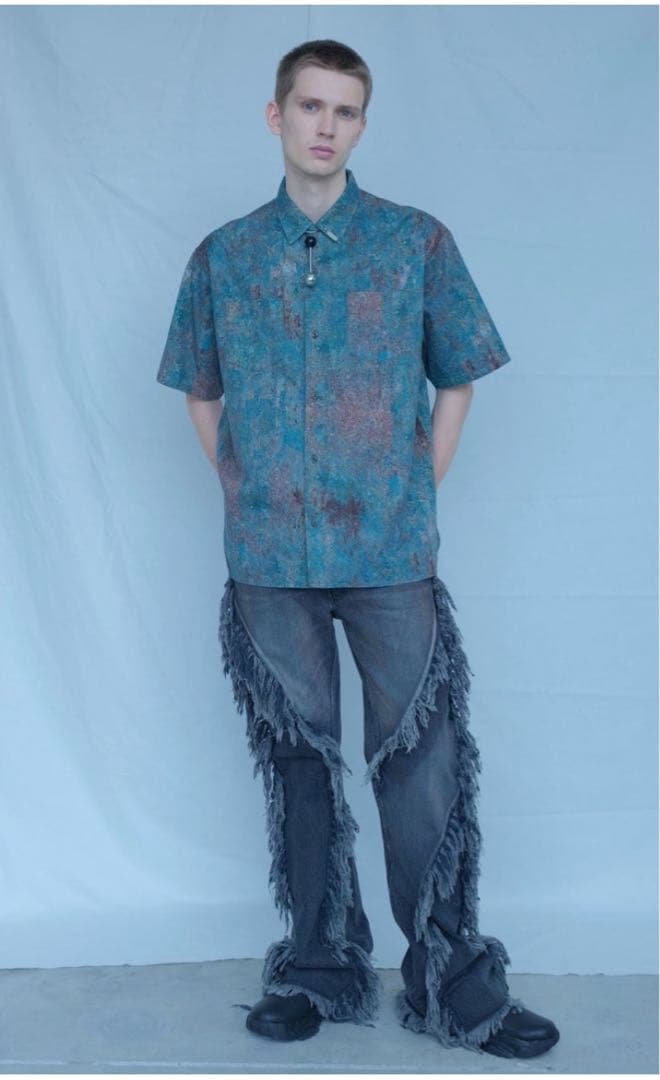 c*s様 MIKAGE SHIN Fringe Flare Denim Pant