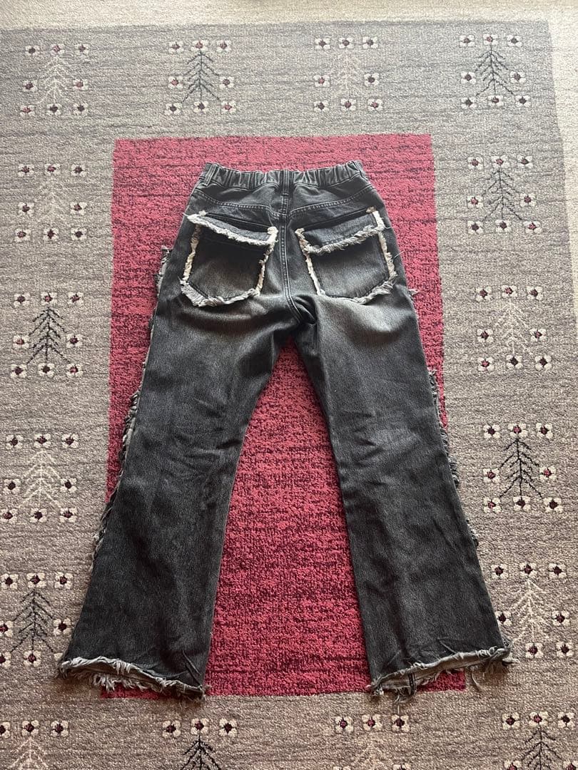 c*s様 MIKAGE SHIN Fringe Flare Denim Pant