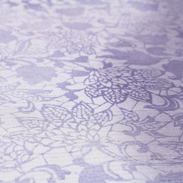 エレガントな【型絵染】　希少な【本場大島紬】の袋帯　お使い勝手抜群の【全通柄】