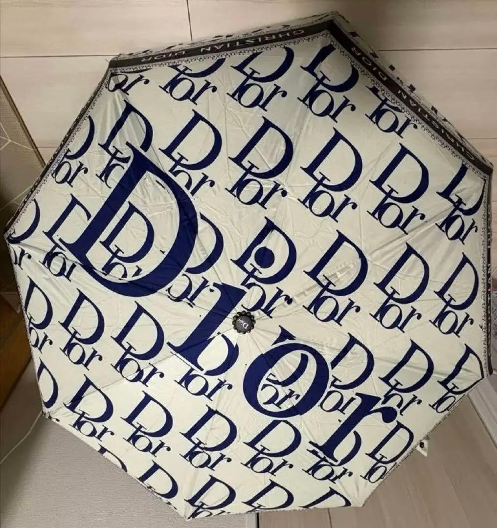 Dior傘　晴雨兼用ロゴプリント