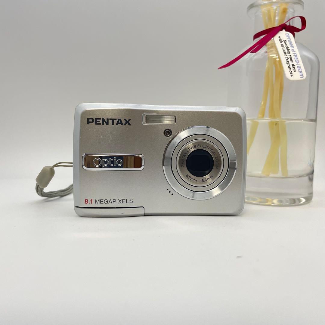スマホ転送OK✨PENTAX Optio E40✨動作確認済 単三電池 可愛い♪