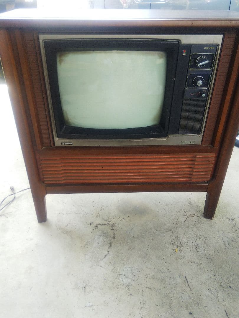 昭和レトロ!!　家具調テレビ