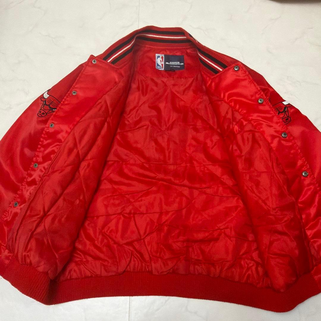 JH Design　NBA　シカゴブルズ　スタジャン　刺繍ロゴ　両面ロゴ