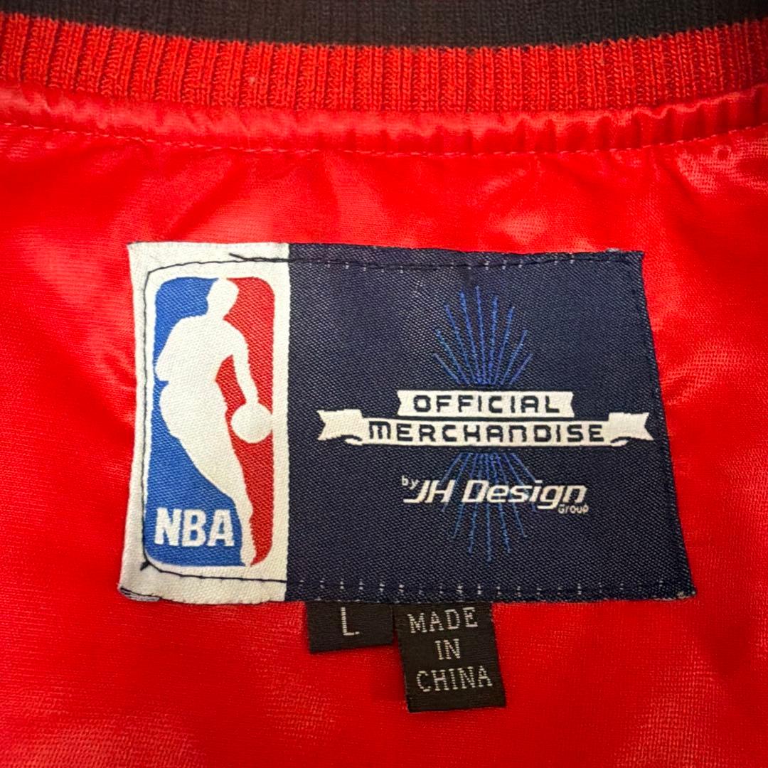 JH Design　NBA　シカゴブルズ　スタジャン　刺繍ロゴ　両面ロゴ