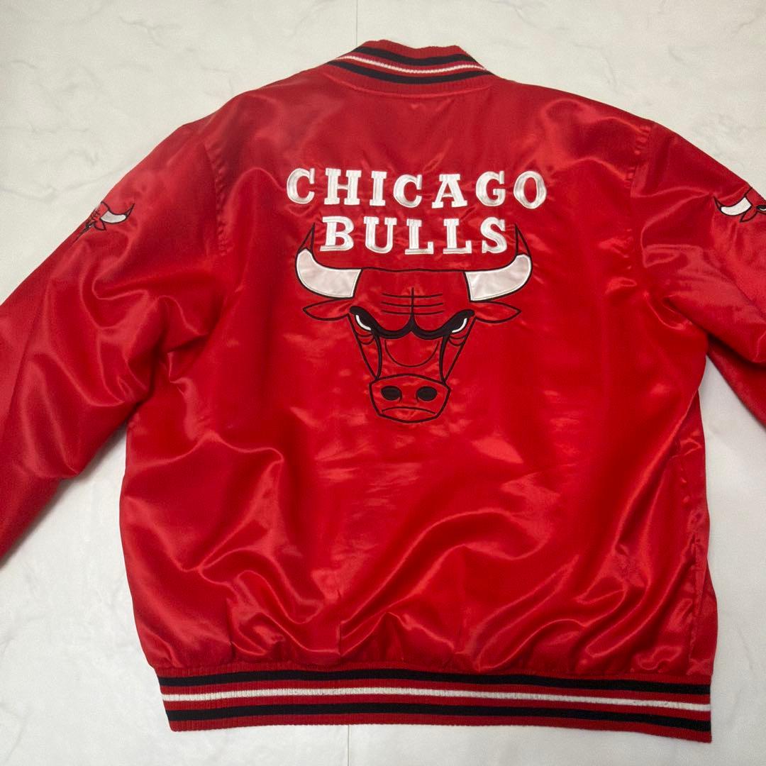 JH Design　NBA　シカゴブルズ　スタジャン　刺繍ロゴ　両面ロゴ