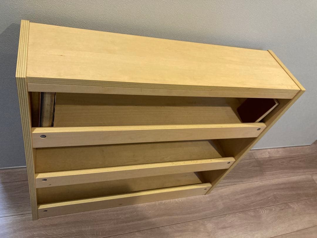 無印良品　バーチ材　シェルフ　本棚　3段