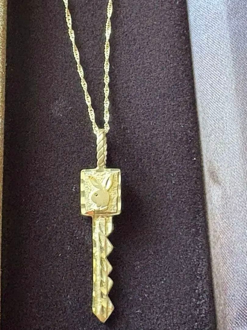 14K ヴィンテージ Playboy キー ペンダントトップ 2.41g公式刻印