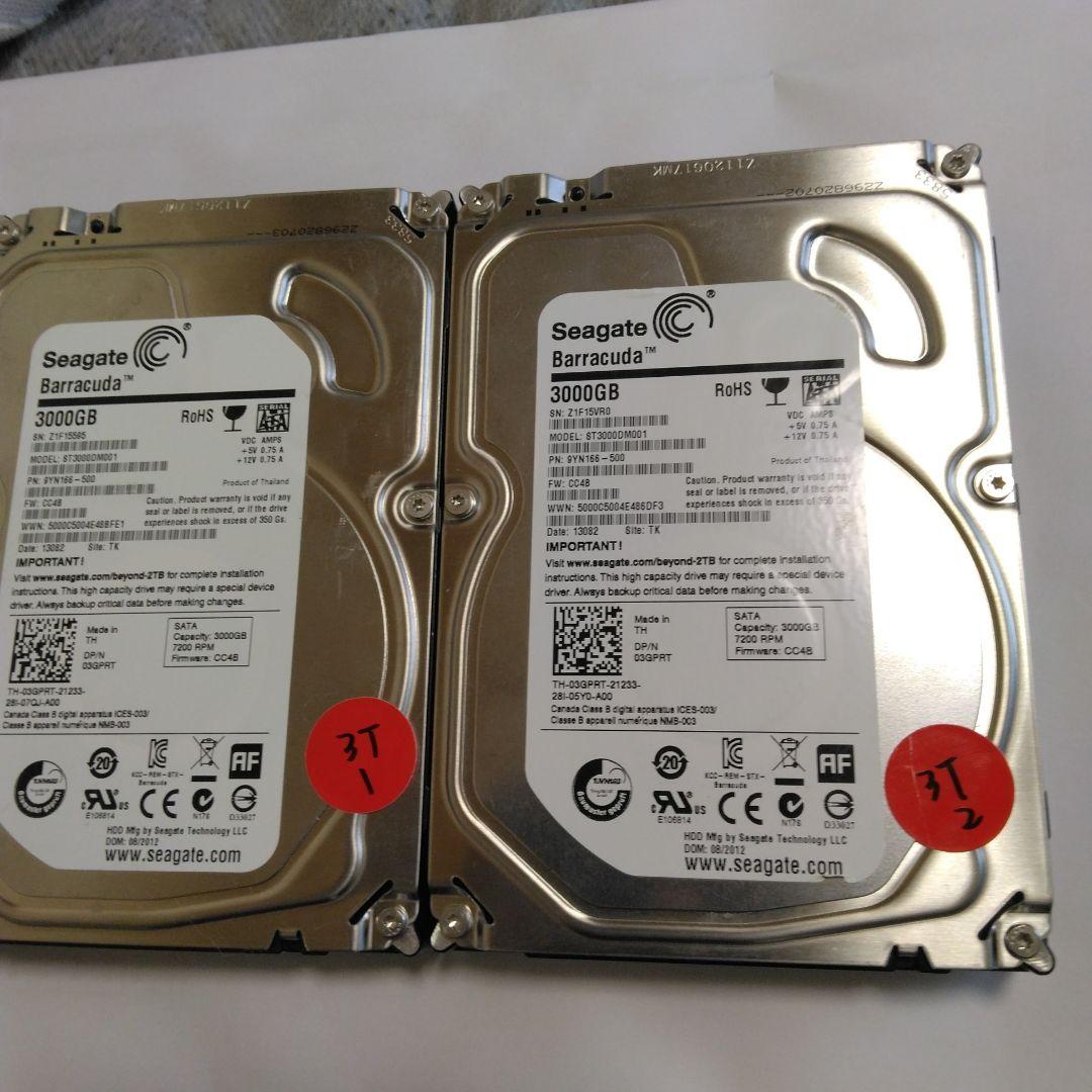 (6TB) ST3000DM001 3000.5 GB 内蔵型HDD　2枚セット