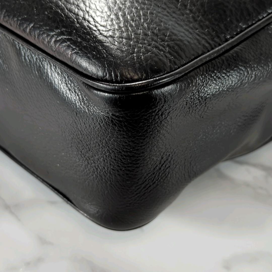 [美品]　LOEWE ロエベ アナグラム シ ョルダーバッグ ブラック