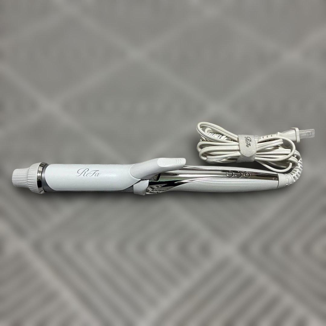 ReFA カールヘアアイロン 32ミリ　ホワイト・シルバー