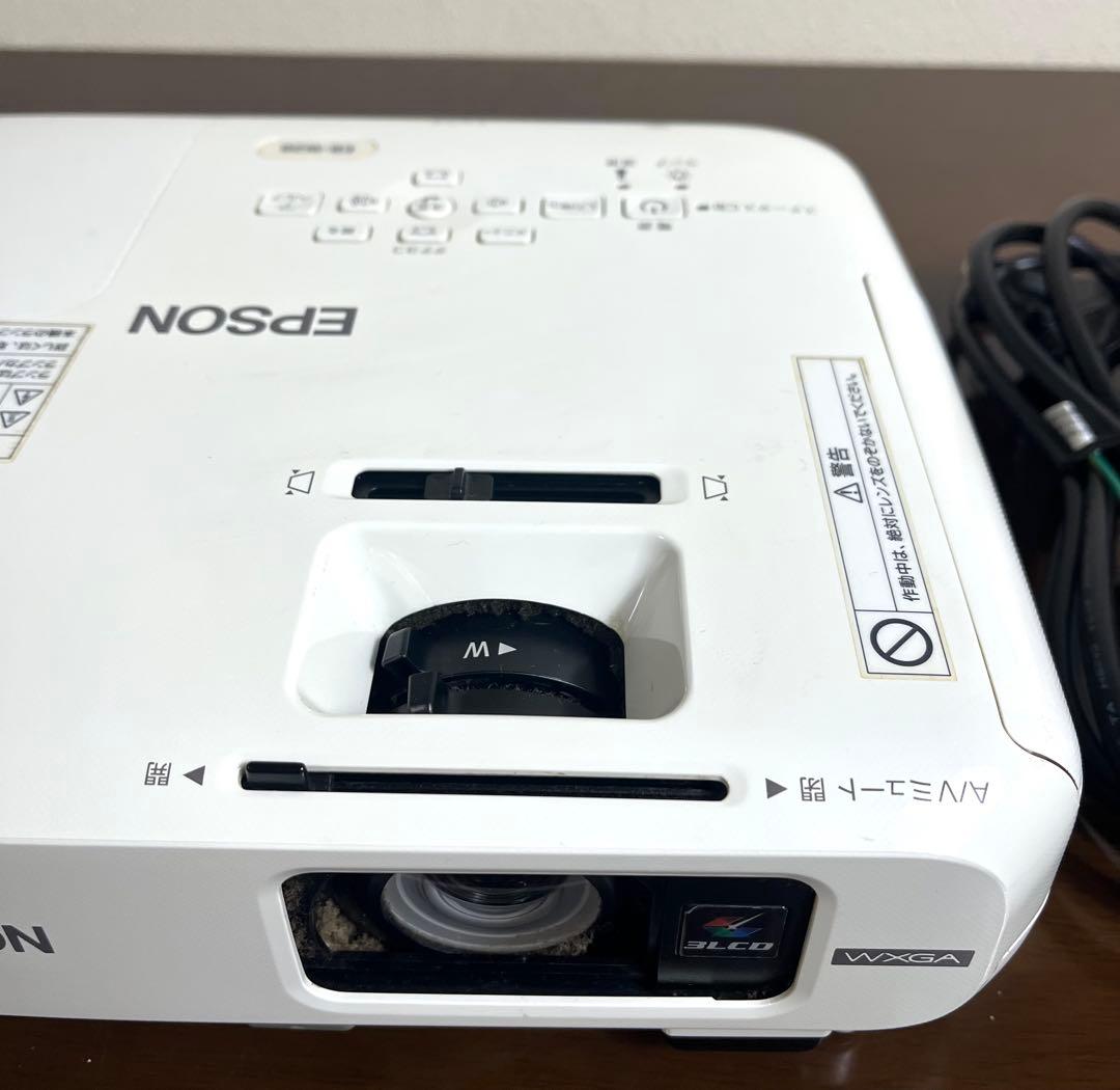 EPSON プロジェクター EB-W28 WXGA 本体　電源コード