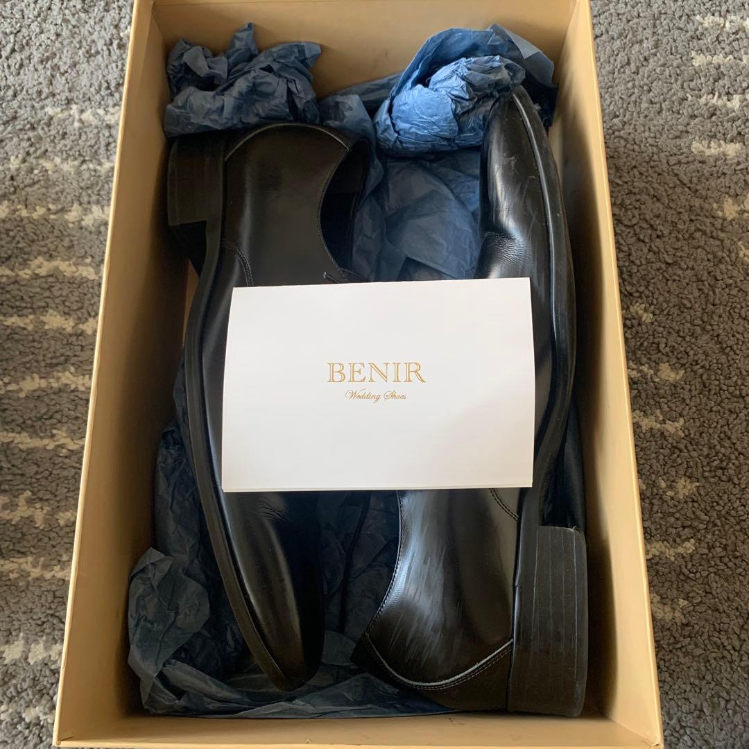 BENIR メンズ レザー　ウェディング シューズ