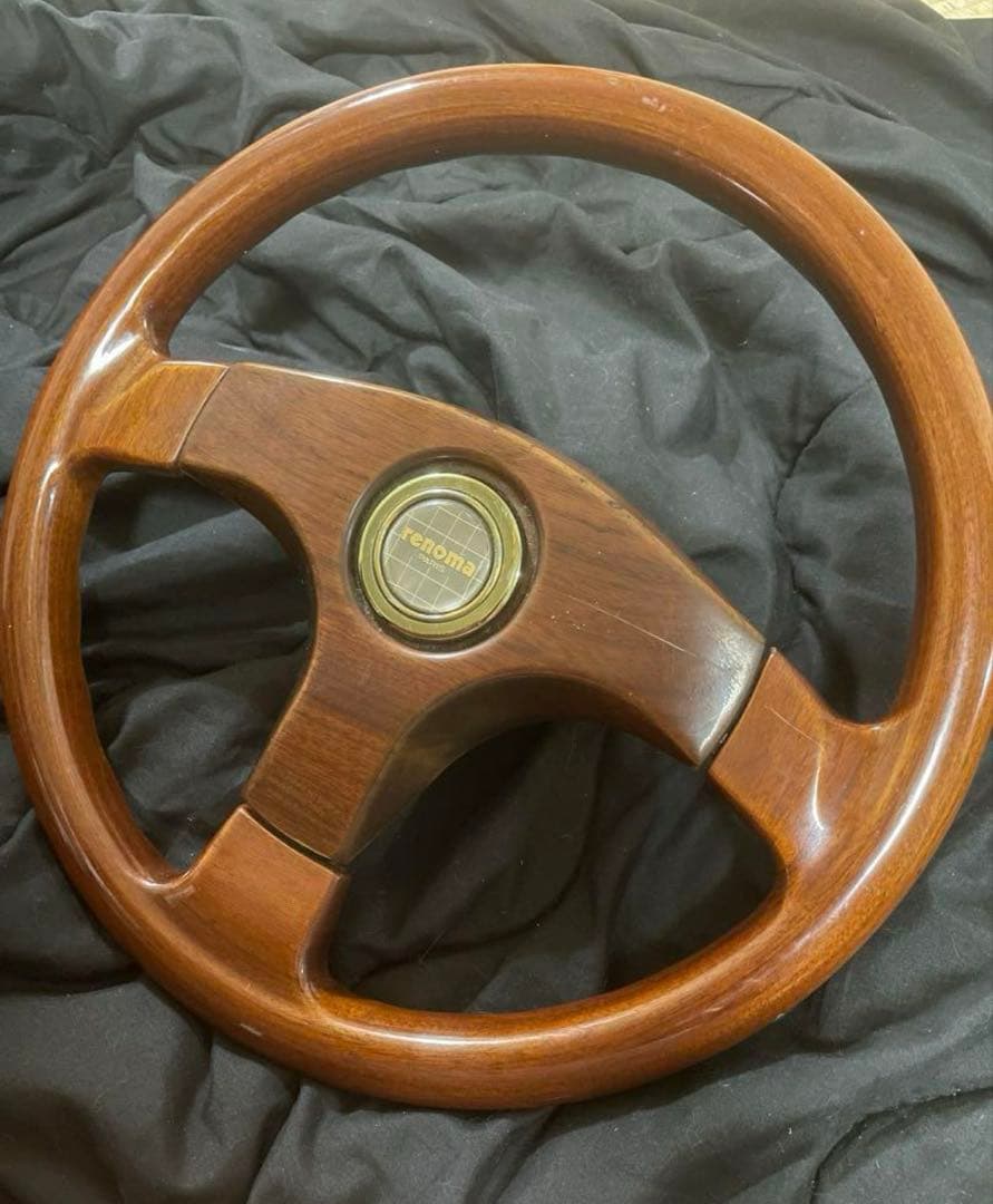 次期町内会会長 / 【当時物！】renoma レノマ ウッドステアリング
