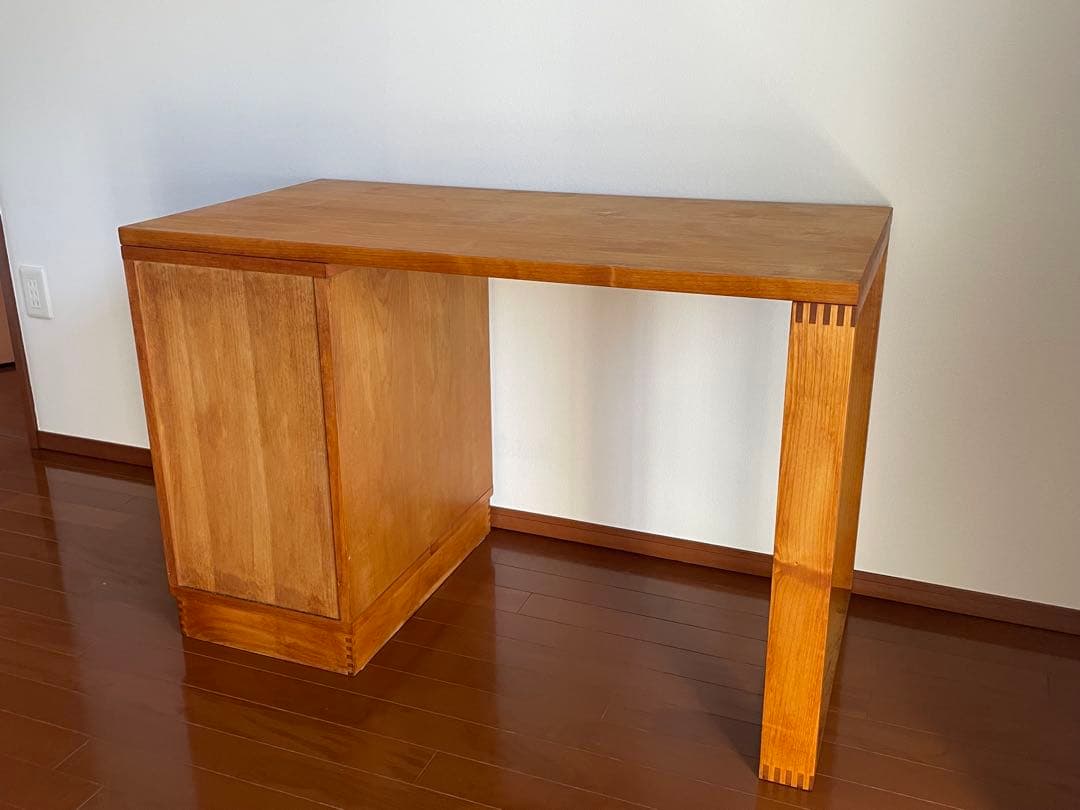 木製机　学習机　片袖机　アンティーク