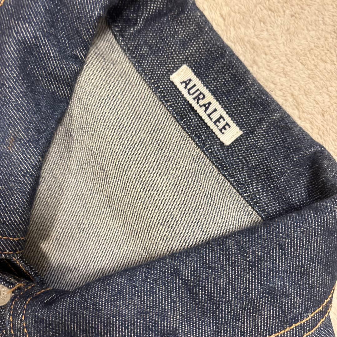 ジャケット・アウター AURALEE WASHED HARD TWIST DENIM BLOUZON