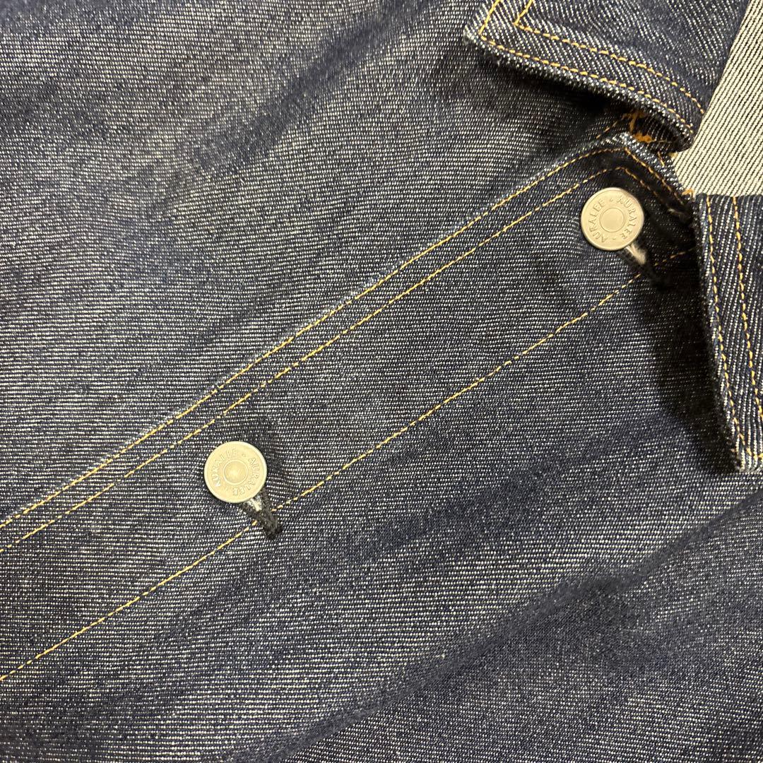 ジャケット・アウター AURALEE WASHED HARD TWIST DENIM BLOUZON