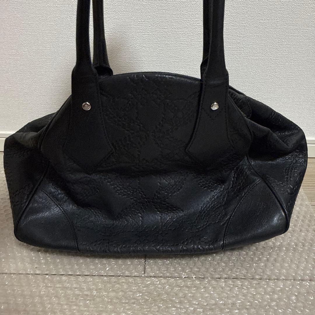 ヴィヴィアンウエストウッド　トートバッグ　レザー　ブラック