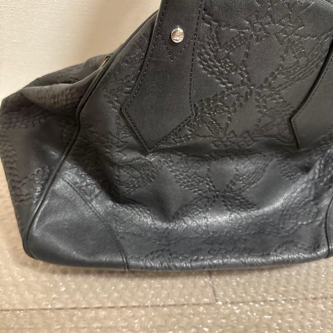 ヴィヴィアンウエストウッド　トートバッグ　レザー　ブラック