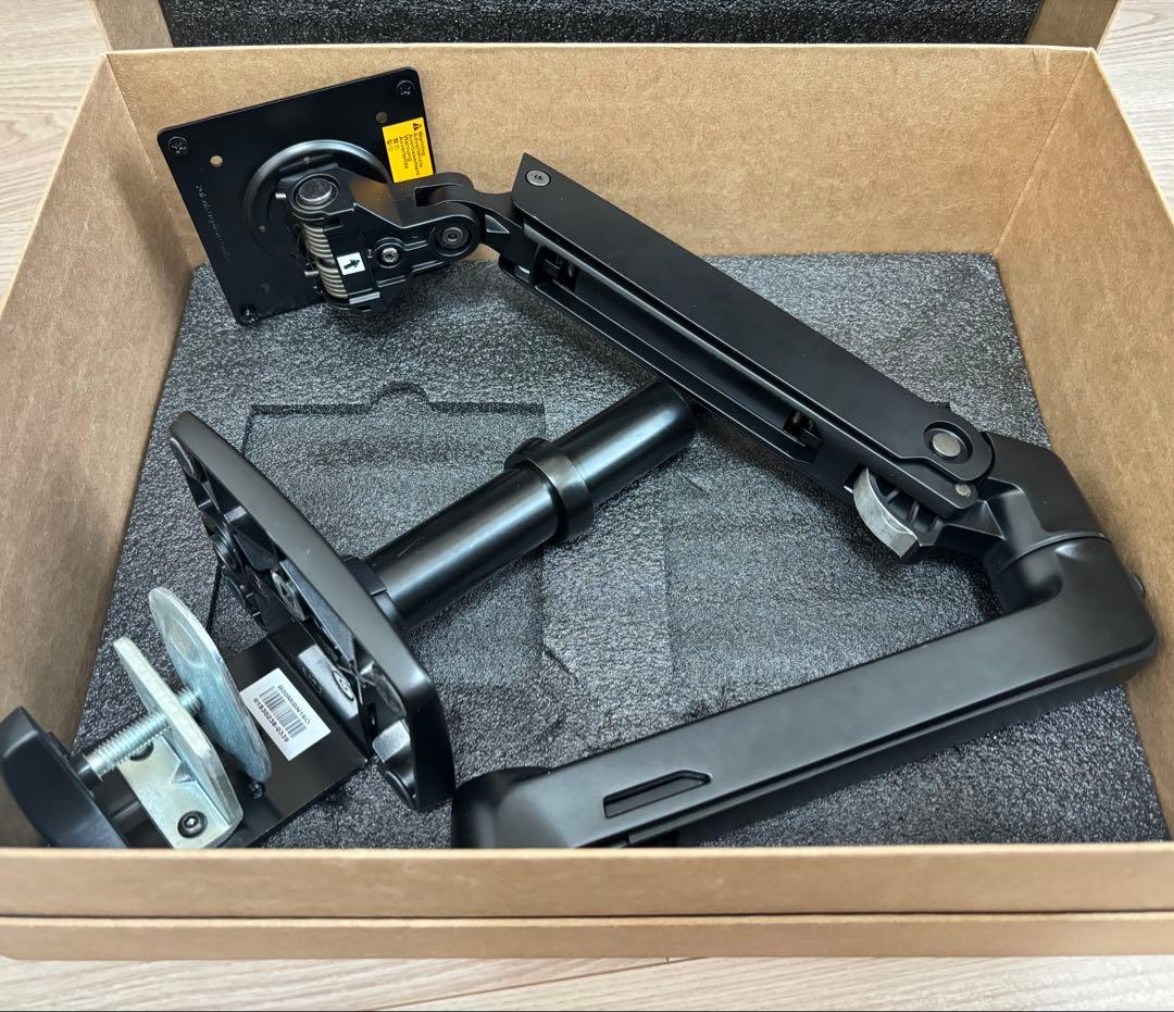 ブラック モニターアーム クランプ式 エルゴトロン Amazon