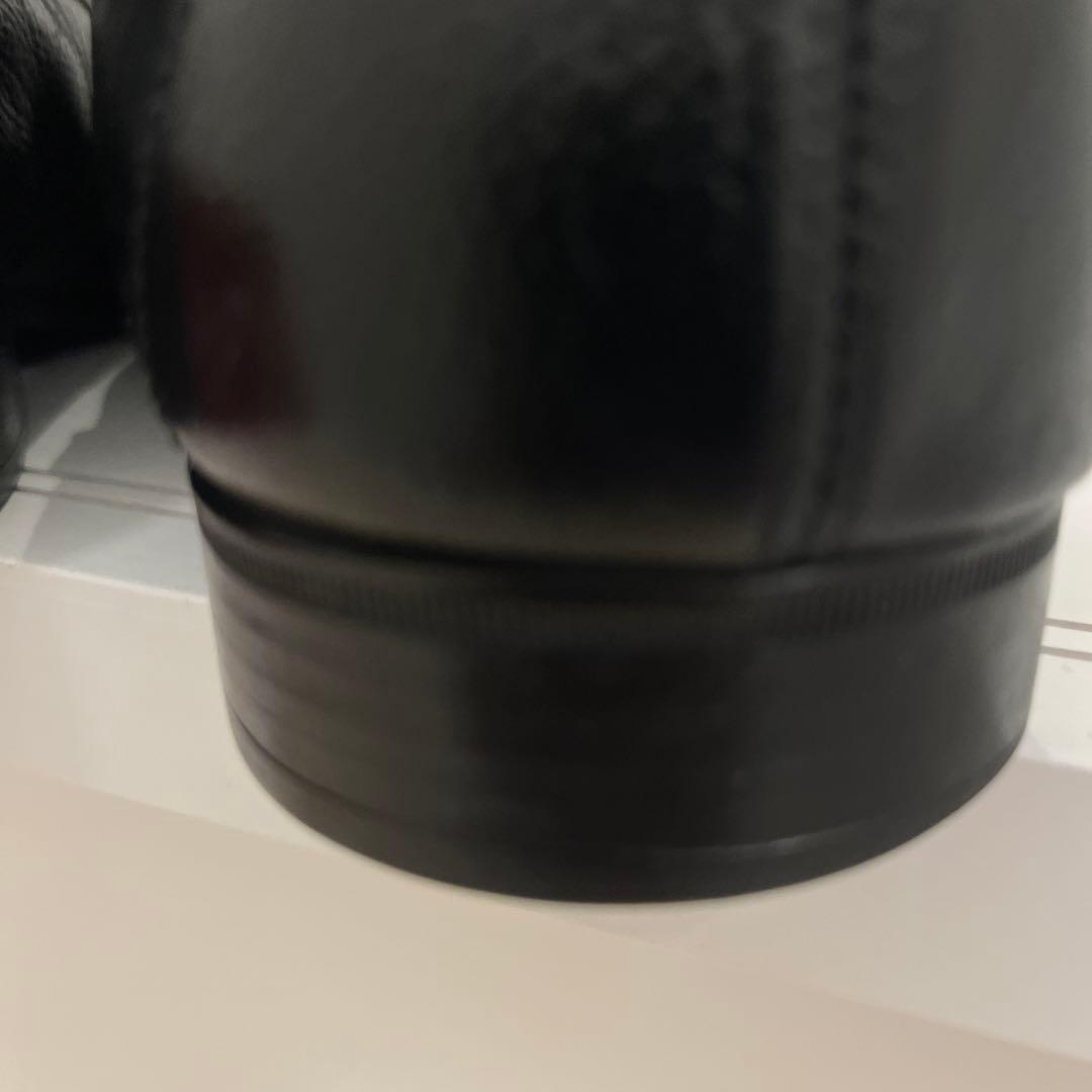 SF-10.【USED 極美品】フェラガモ・メンズ 黒色ビジネス靴8.5EEE