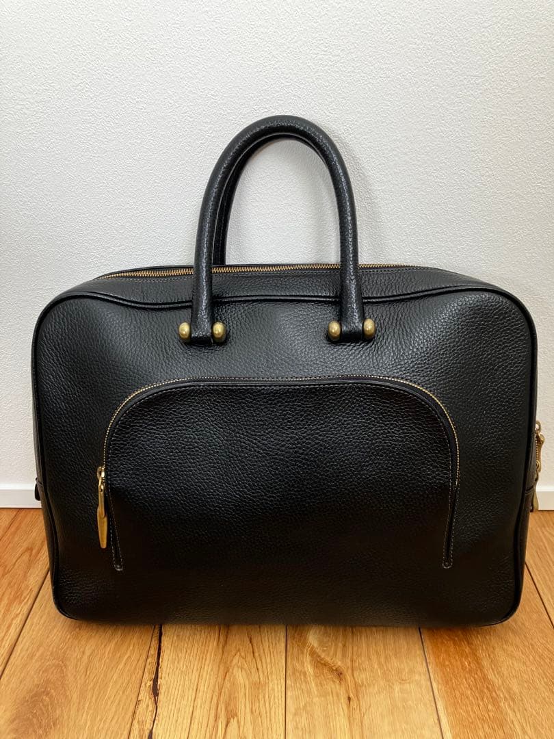 【TOFF&LOADSTONE】Mr.brief レザーブリーフバッグ ブラック