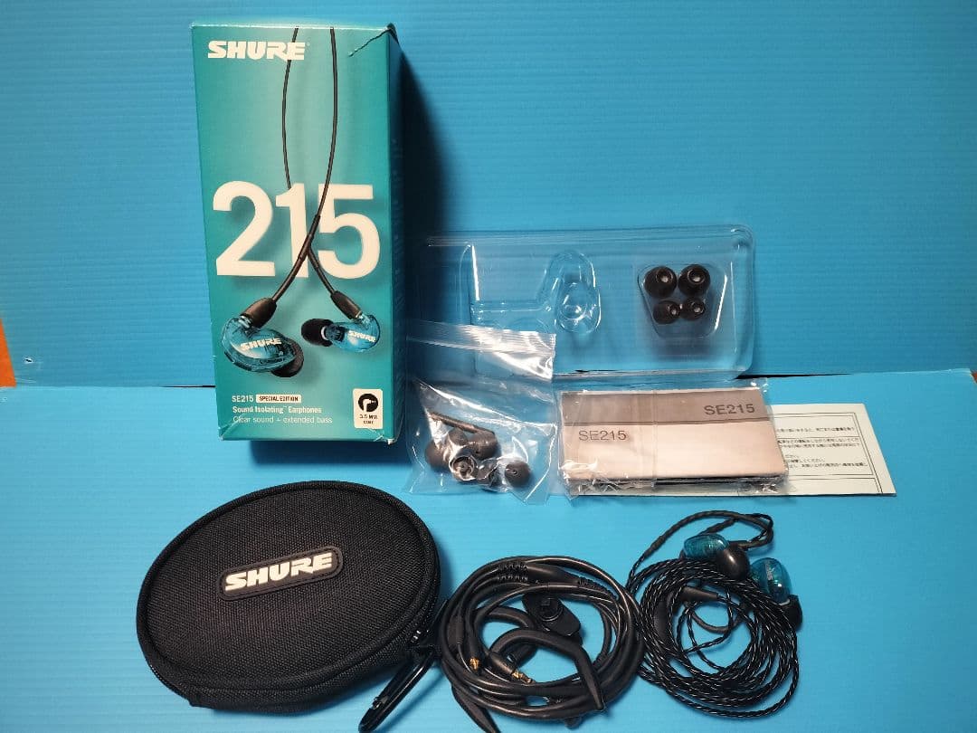 SHURE SE215 SpecialEdition　有線イヤホン　リケーブル付