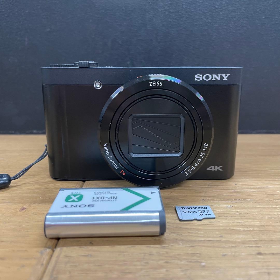 美品 動作品 SONY CyberShot DSC-WX800 ブラック カメラ