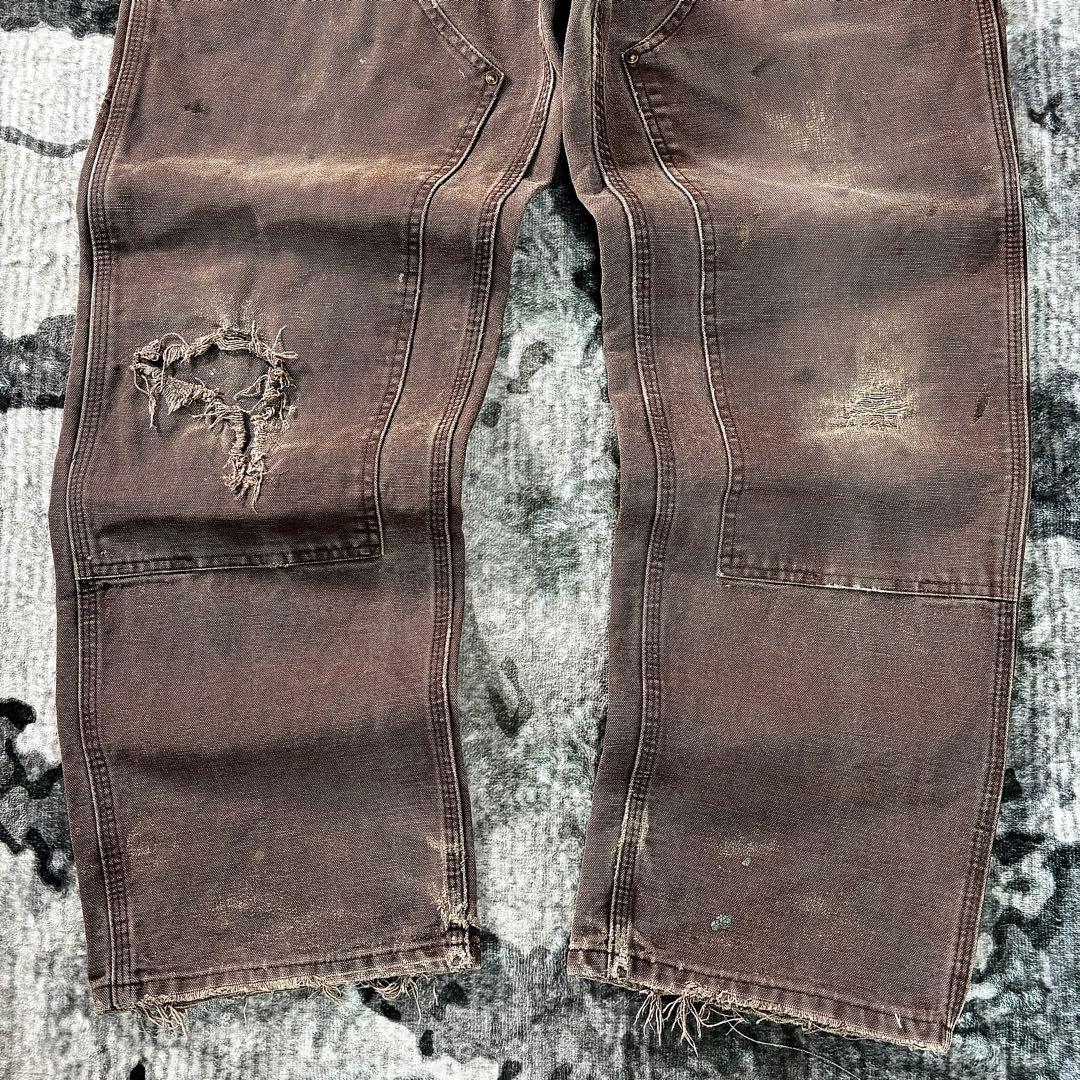 極上クラッシュ ダック地 良フェード レザータグ スペシャル ゆるだぼ 一点物