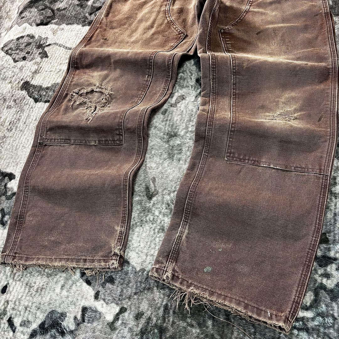 極上クラッシュ ダック地 良フェード レザータグ スペシャル ゆるだぼ 一点物