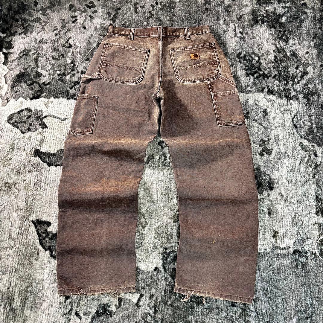 極上クラッシュ ダック地 良フェード レザータグ スペシャル ゆるだぼ 一点物