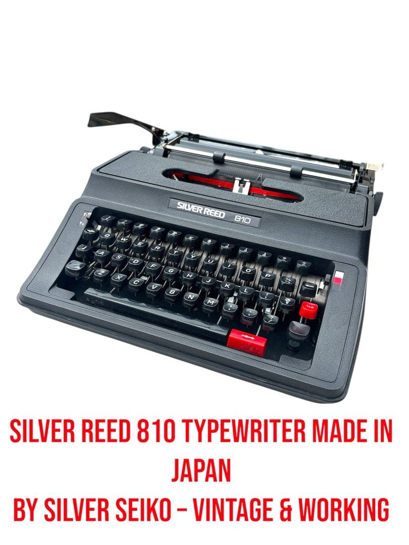 【希少 激レアビンテージ】SILVER REED 810 タイプライター 動作品