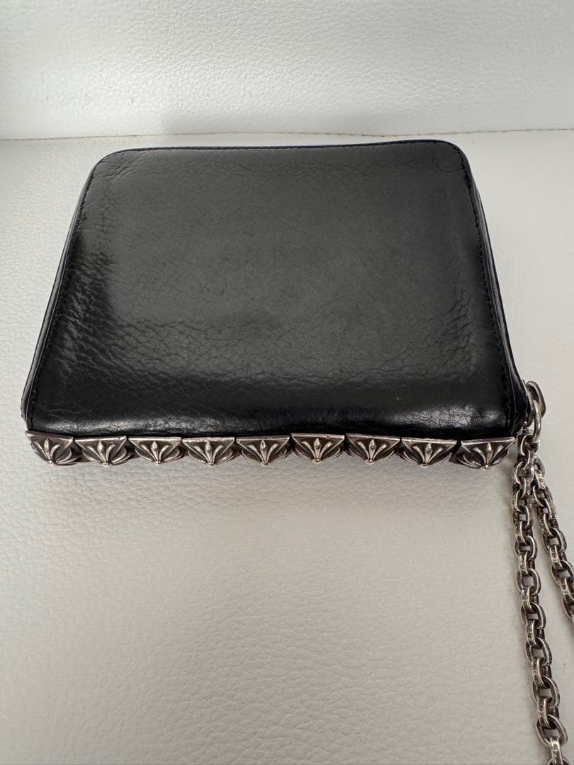 3 SIDE ZIP 3サイドジップ サイドピラミッドスタッズレザーウォレット