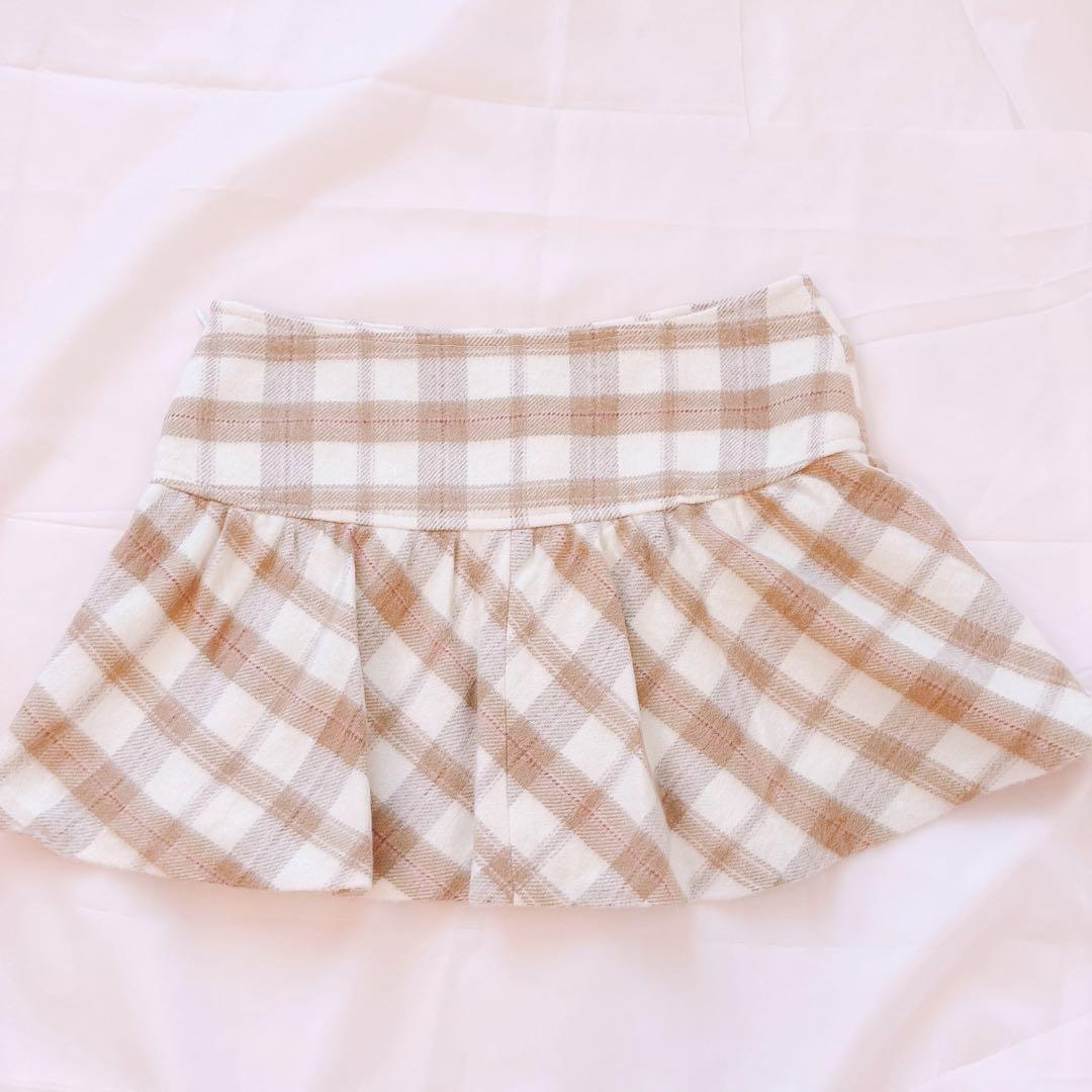 希少✨️LIZLISA 姫 チェックフリルスカート ピンク ふわふわ 平成 ギャル