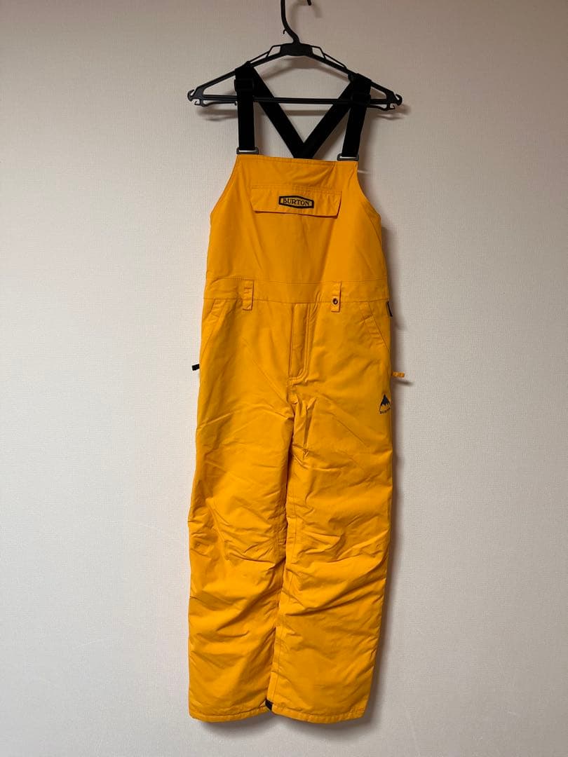 BURTON スノーボード ビブパンツ kids サイズL（150㎝） イエロー