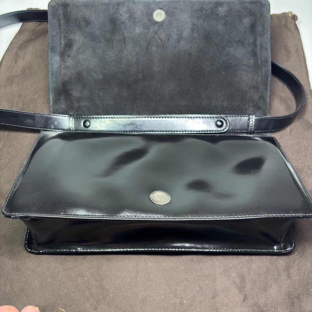 GUCCI ホースビットショルダーバッグクラッチバッグ　パテントレザー 2way