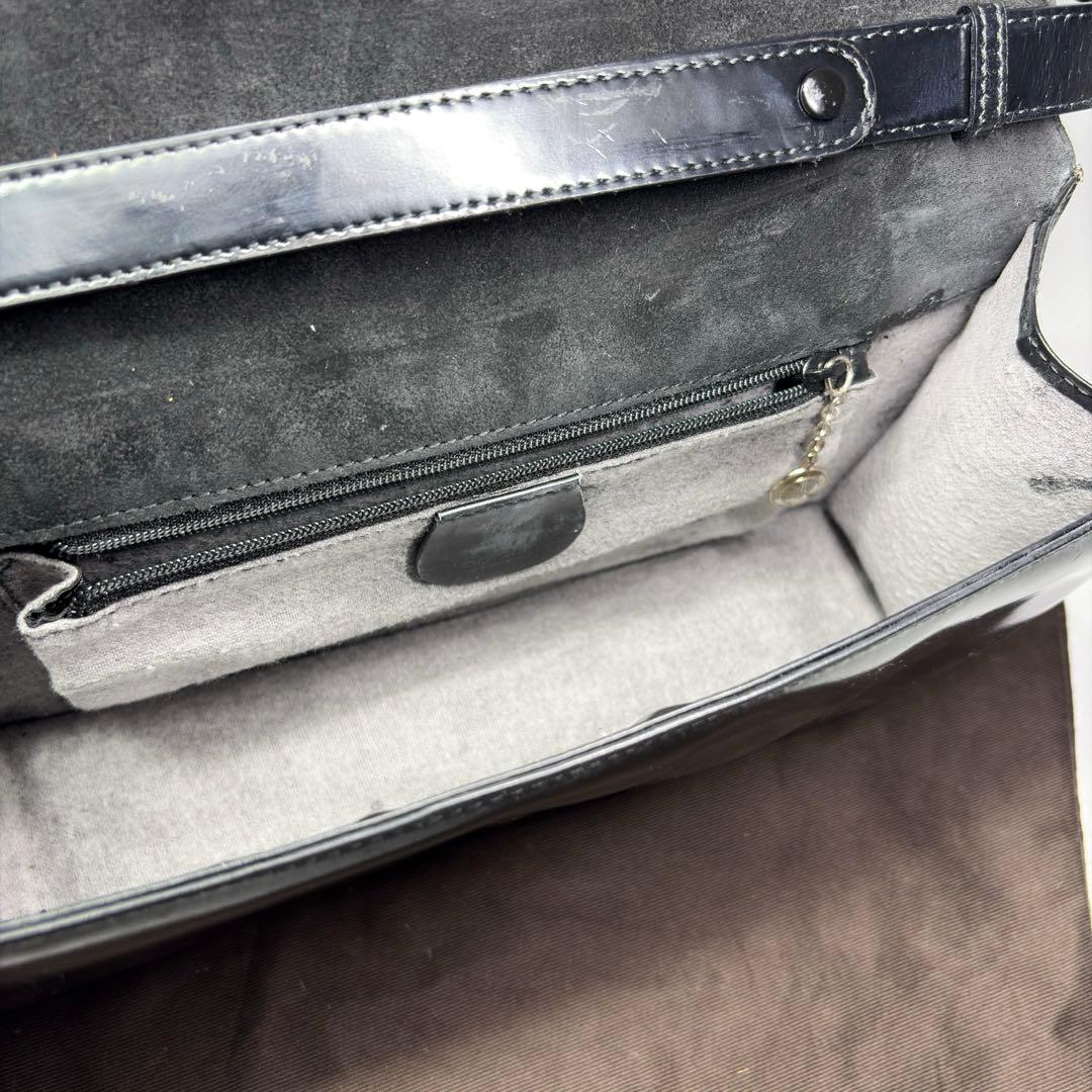 GUCCI ホースビットショルダーバッグクラッチバッグ　パテントレザー 2way